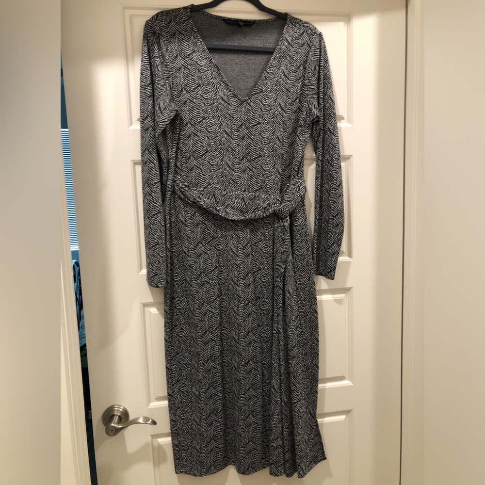 WHBM Long-Sleeve Midi Dress, Size M